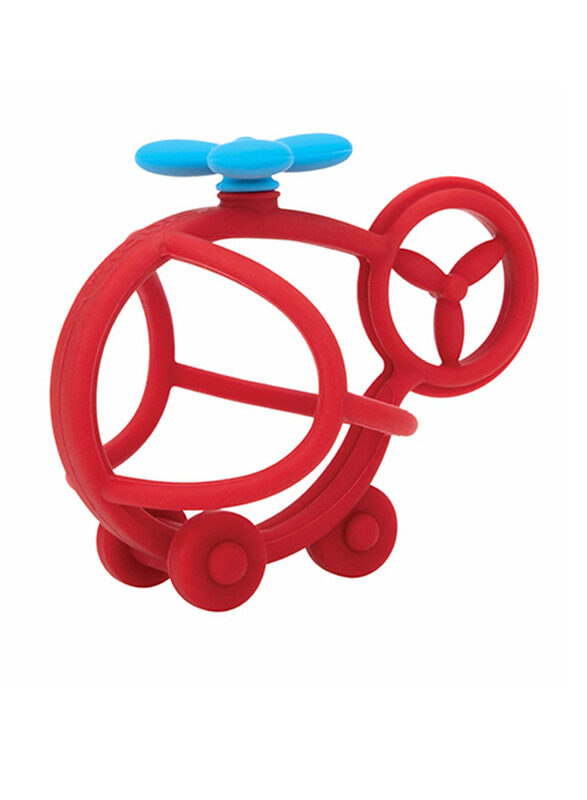 

Nuby Silicone Character Teething Ball, 3+ Months, Red