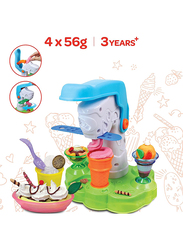 Moon Dough Creation Ice Cream Station DIY Clay Toys, 4 Pieces, Ages 3+