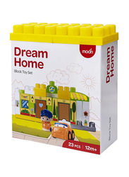 Moon My Dream House Building Block Toy Set, 23 Pieces, Ages 1+, Multicolour