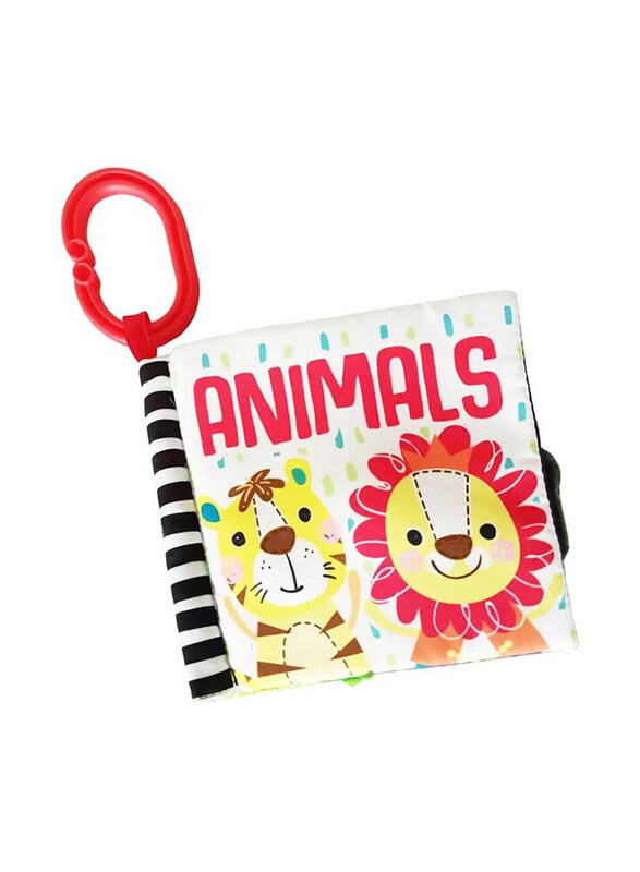 

Moon Soft Book for Baby Educational Toy Animal Book with Detachable Clip Animals, Multicolour