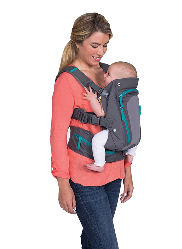 Infantino Carry On Multi-Pocket Baby Carrier, Grey/Blue