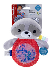 Infantino Seek & Squish Gel Pouch Pal Toy, Multicolour