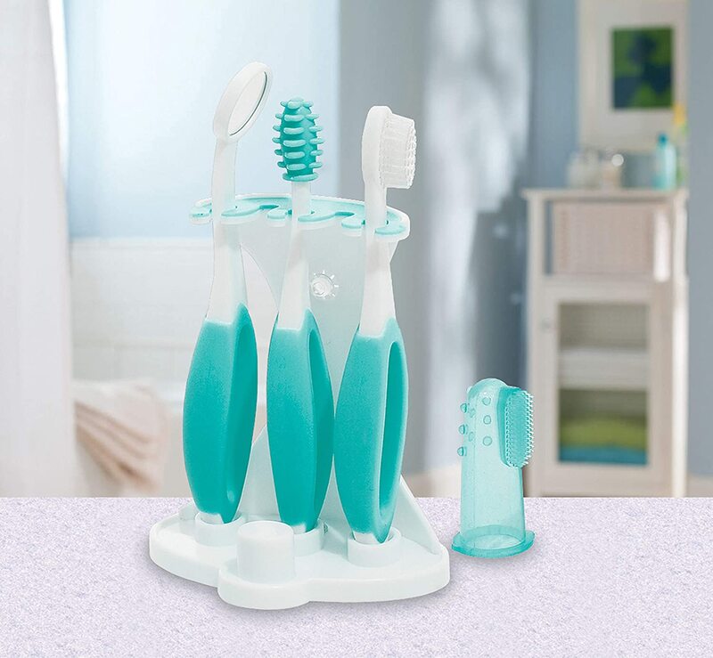 Summer Infant 5-Pieces Oral Care Kit for Kids, Blue/White
