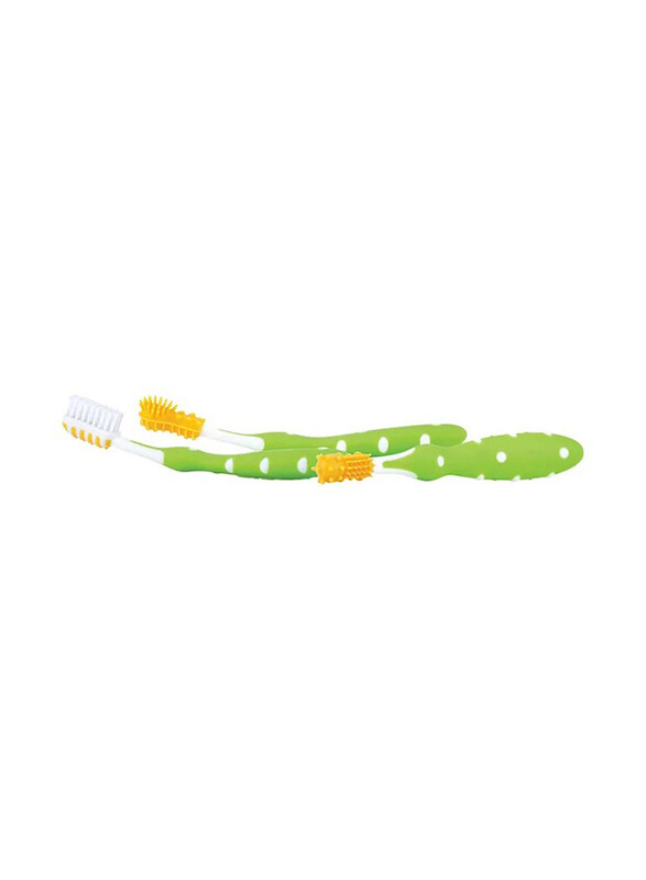 

Nuby 3-Pieces Toothbrush, Green
