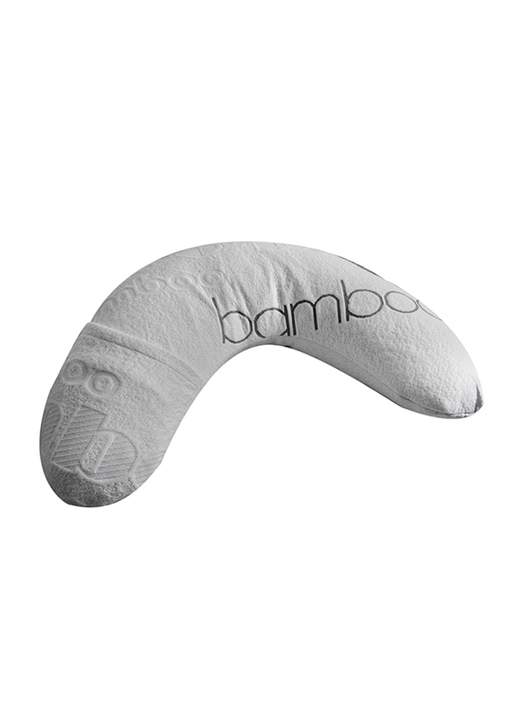 Moon Bamboo Rayon Heat Regulating Support Pillow, White