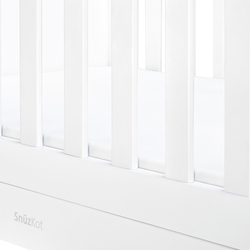 Snuz Kot Mode Convertible Nursery Cot Bed with 3 Mattress Height, 120 x 81 x 26cm, White
