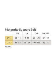 Carriwell Pack 13 Maternity Adjustable Support Belt with Support Legging, Small/Medium/Small, White/Black