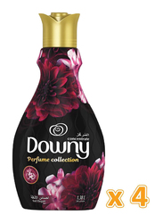 Downy Perfume Collection Concentrate Feel Elegant Fabric Softener, 4 Bottles x 1.38 Liter