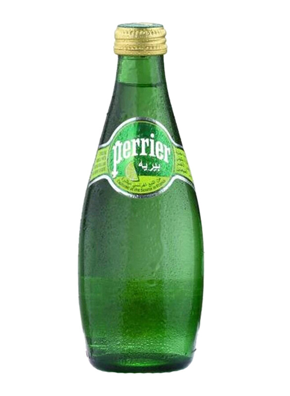 

Perrier Lime Sparkling Natural Mineral Water, 24 Glass Bottles x 330ml