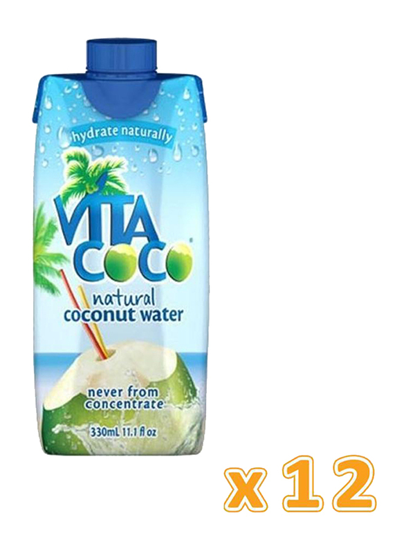 Vita Coco Natural Coconut Water, 12 x 330ml