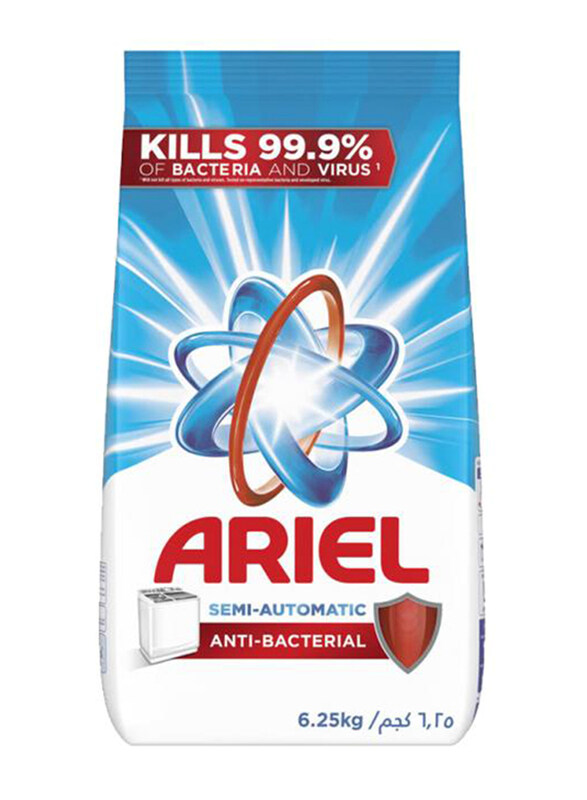 

Ariel Antibacterial Laundry Detergent Semi Automatic, 6.25 Kg