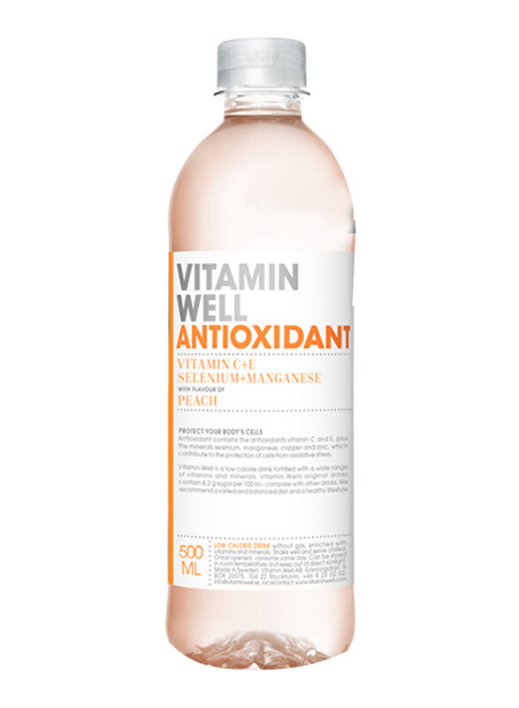 

Vitamin Well Antioxidant, Peach, 12 x 500ml