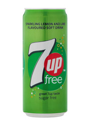 7Up Regular Soft Drink, Can, 24 x 300ml