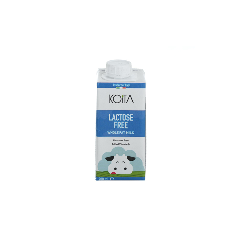 Koita Organic Milk, Lactose-Free, Whole Fat  - 200 ml x 24