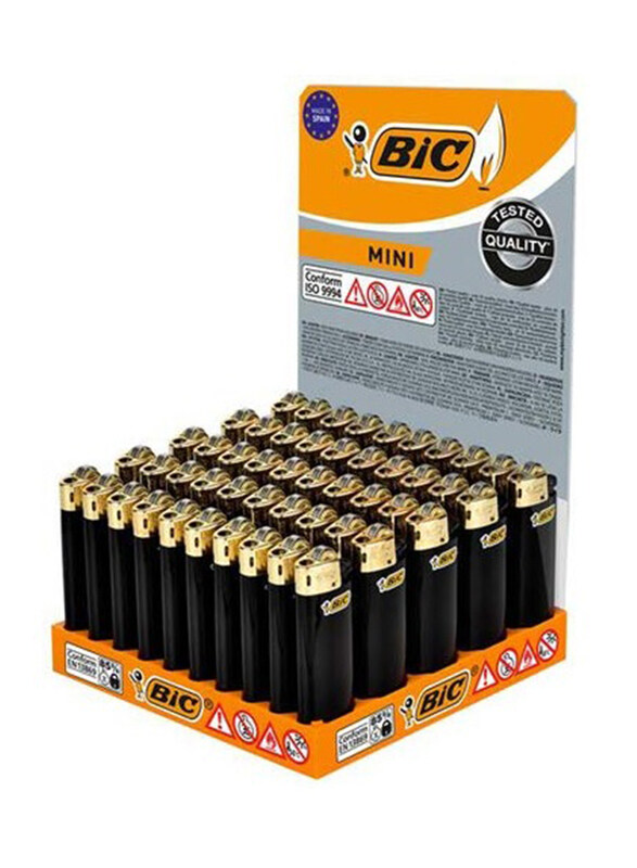 

Bic 50 Piece J8 Electronic Lighter, Gold/Black