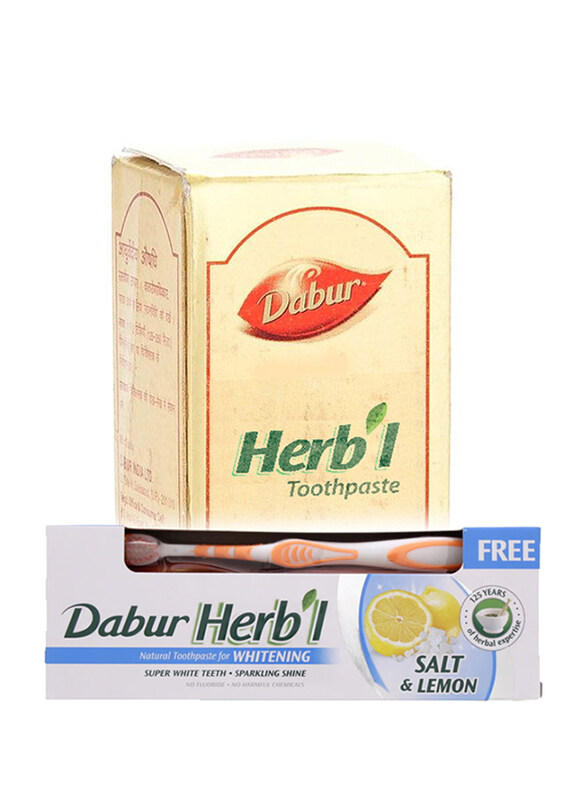 

Dabur Herbal Whitening Toothpaste with Salt & Lemon, 48 x 150gm