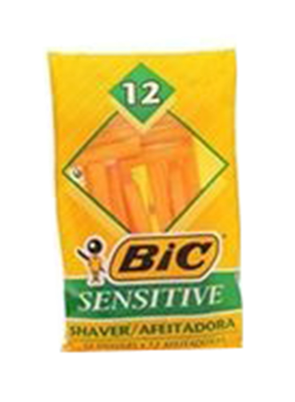 BIC 2 Sensitive Razor Hanging Card, 36 x 4 Razors