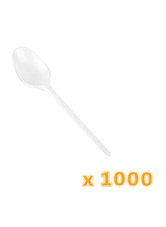 Falcon 1000-Piece Plastic Table Spoon, White