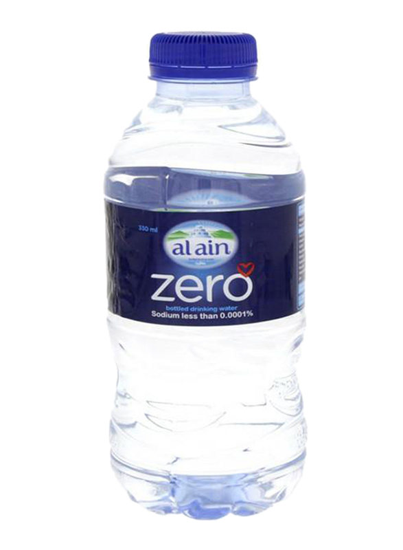 Al Ain Zero Sodium Free Bottled Drinking Water, 24 Bottles x 330ml