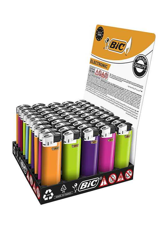 

Bic 50 Piece J8 Electronic Sleeves Lighter, Multicolour
