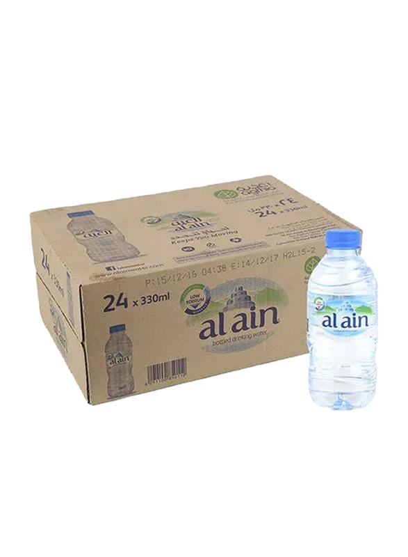 Al Ain Bottled Drinking Water, 24 Bottles x 330ml