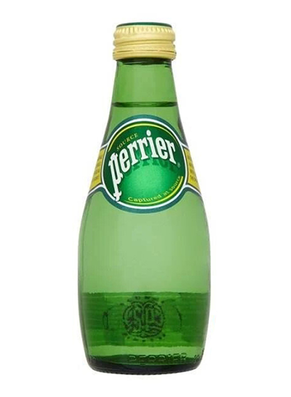 Perrier Sparkling Natural Mineral Water, 24 Bottles x 200ml
