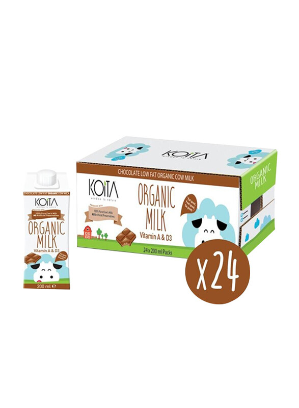 

Koita Organic Milk, Whole Fat - 200 ml x 24