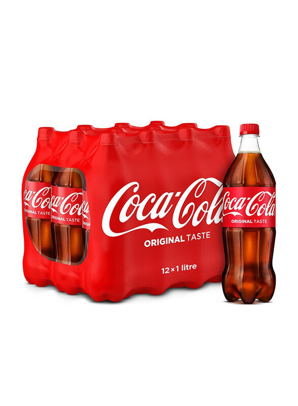 

Coca Cola Regular Soft Drink, 12 Bottles x 1 Liter