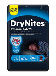 Huggies DryNites Pyjama Pants, Age 3-5 Years, 16-23 kg, Jumbo Boy, 64 Count