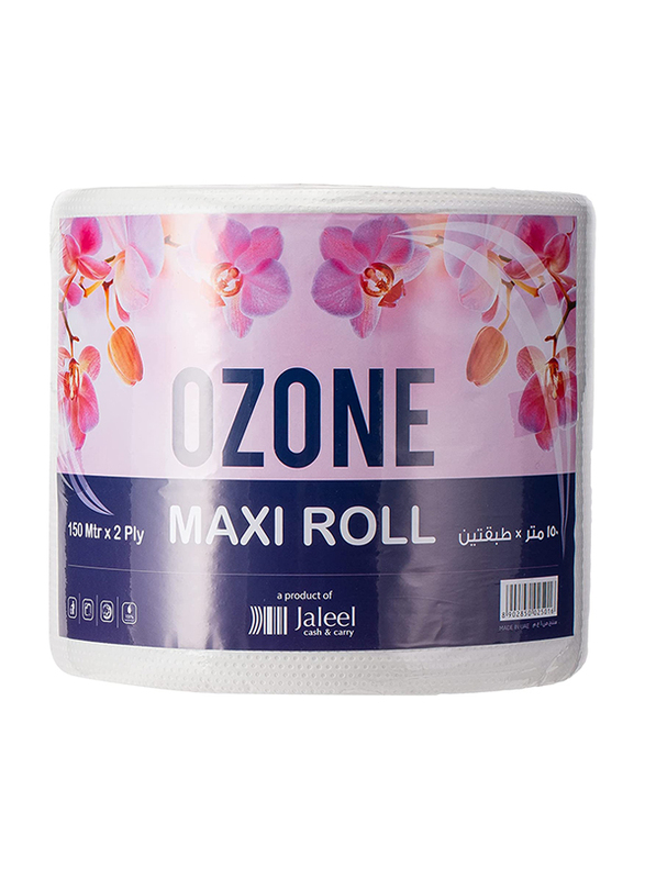 Ozone Maxi Roll Tissue, 150 Meter, 2 Ply x 6 Rolls