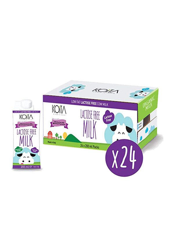 

Koita Organic Milk, Lactose-Free, Whole Fat - 200 ml x 24