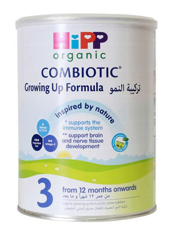 Hipp Organic Stage 3 Growing Up Formula from 12 Months to 3 Year Baby Milk Powder, 800g