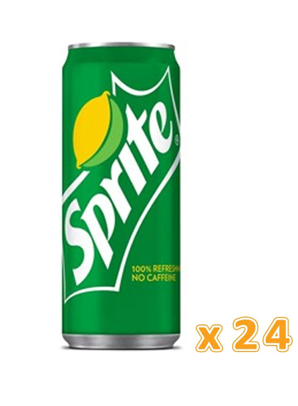 Sprite Regular Soft Drink, 24 Cans x 330ml