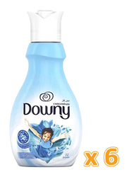 Downy Concentrate Valley Dew Fabric Softeners, 6 Bottles x 1 Liter