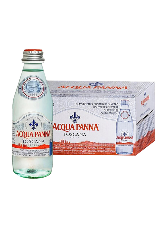 Acqua Panna Mineral Water, 24 Glass Bottles x 250ml