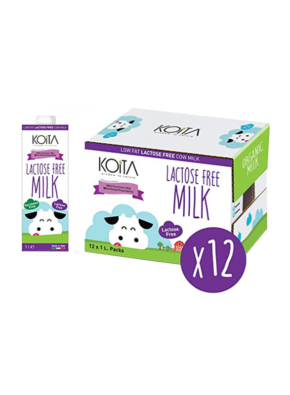 

Koita Organic Milk, Lactose-Free, Whole Fat - 1 Liter x 12