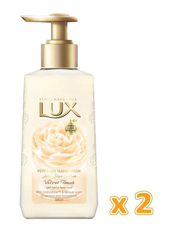 Lux Velvet Touch Perfumed Hand Wash, 500ml, 2 Pieces