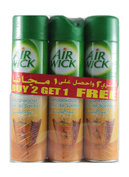 Air Wick Sandalwood Spray, 3 x 300ml