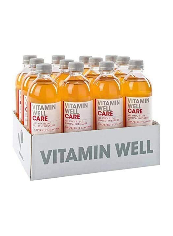 Vitamin Well Care, Red Grapefruit, 12 x 500ml
