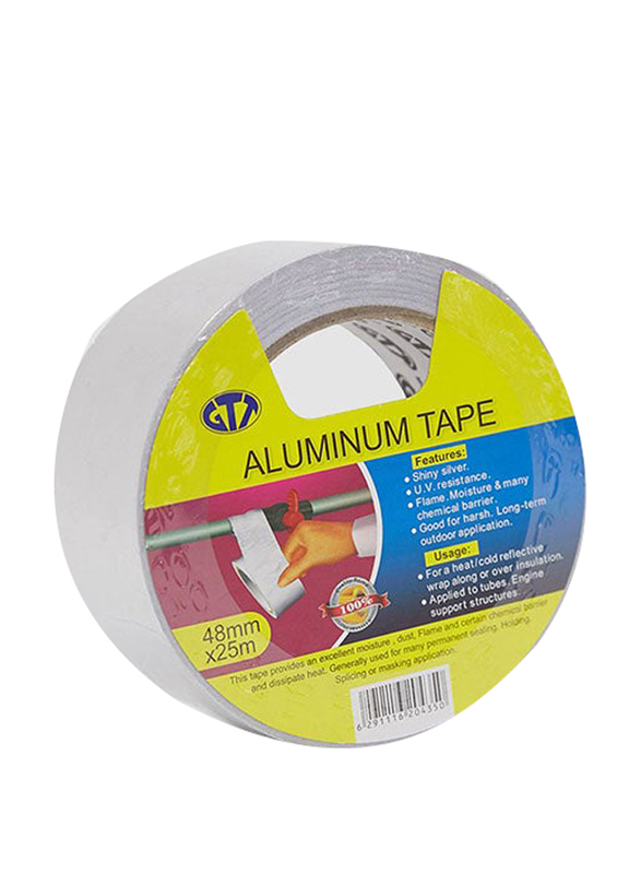 Gtt 48mm x 25m Aluminium Tape, Grey