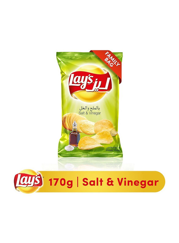 Lay's Salted & Vinegar Potato Chips, 170g