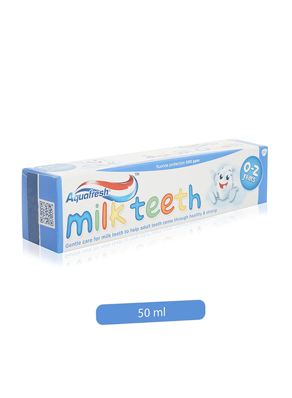 أكوافريش معجون أسنان لأسنان الحليب للاطفال من 0 إلى سنتين، 50 مل