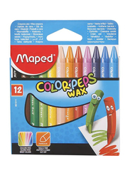 Maped Color Peps Wax Crayons Set - 12 Pieces