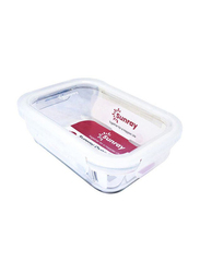 Sunray Glass Rect Container, 1520ml, Clear