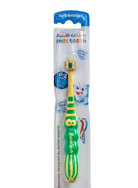 

Aquafresh 1 Piece Milk Teeth Toothbrush for Kids, 0-2 Years, Soft