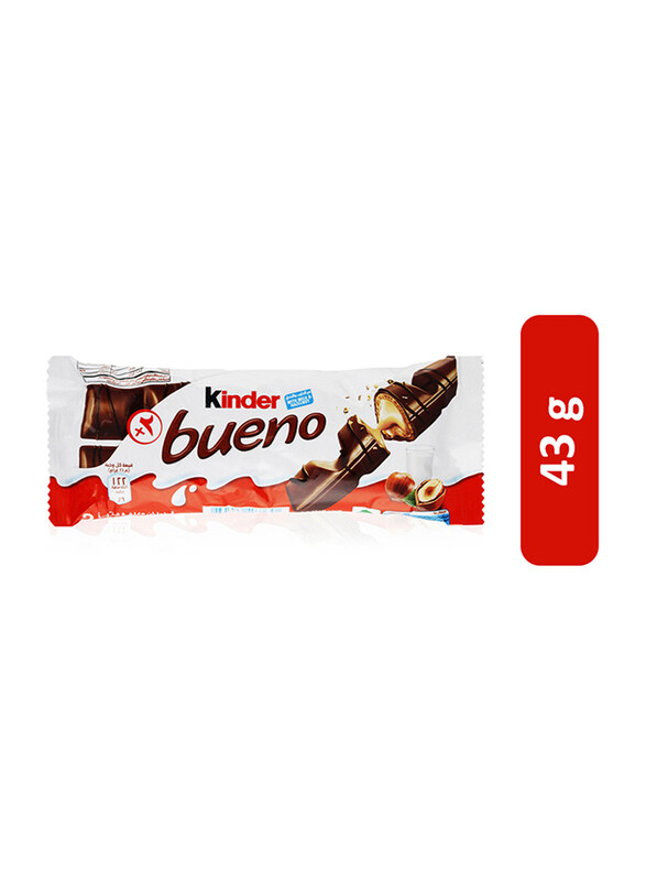 

Kinder Bueno Milk Chocolate & Hazelnut Bars, 43g