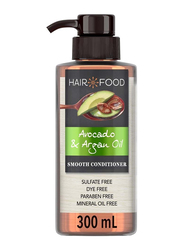 Hair Food Sulfate Free Dye Free Smoothing Treatment Argan Oil & Avocado Conditioner, 300ml