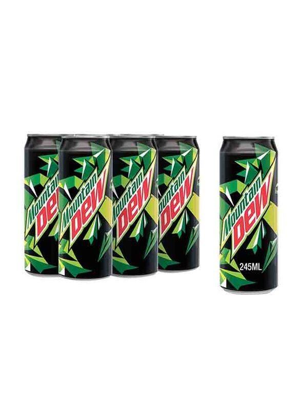 

Mountain Dew, Carbonated Soft Drink, Cans, 6 Can x 245ml