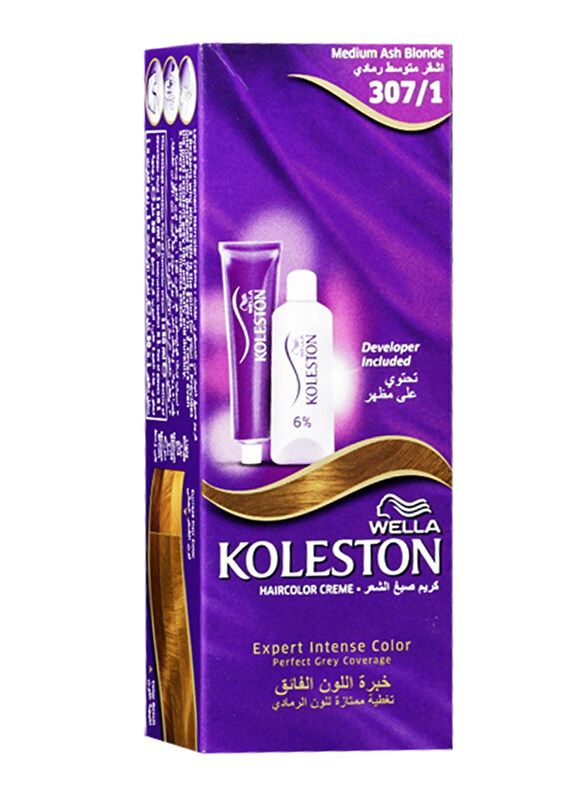 

Wella Koleston Hair Color Creme, Medium Ash Blonde 307/1, 100ml