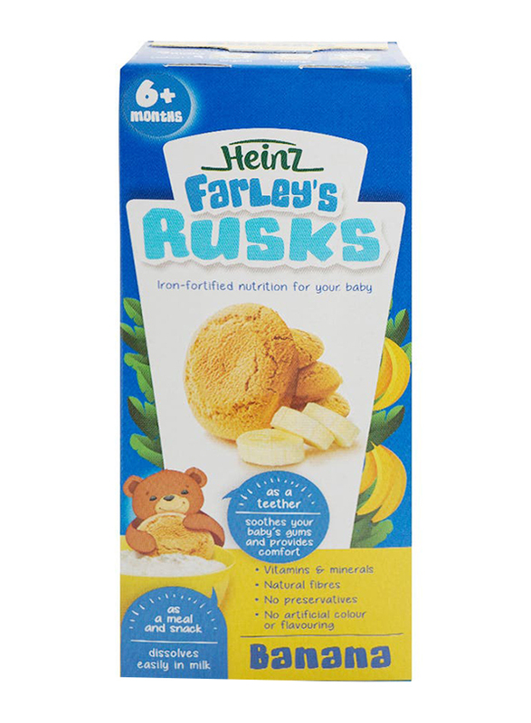 Heinz Farleys Banana Flavor Milk Based Rusks, 6+ Months, 150g